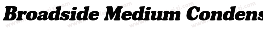 Broadside Medium Condensed字体转换